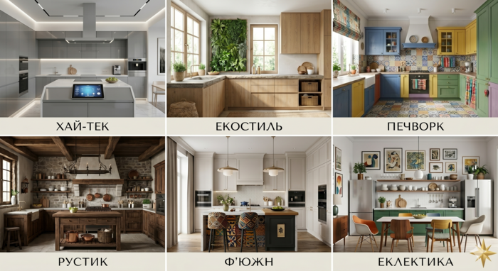 Стилі кухонь для тих, хто шукає нестандартні рішення