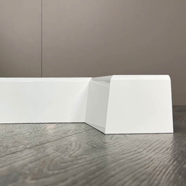 Плінтус AGT 5000 (2800*83*12 мм) 601 - Білий
